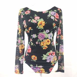 WAYF FLORAL BODYSUIT (A373)